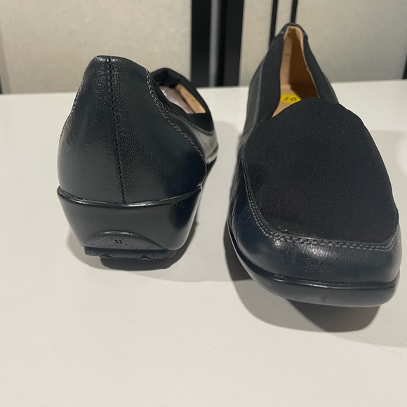 Naturalizer Justify Black Flats Leather Fabric Slip-On Shoes Women 10M - Picture 3 of 8